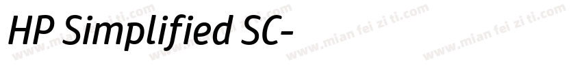 HP Simplified SC字体转换